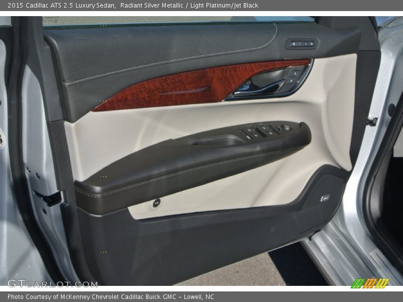 Radiant Silver Metallic / Light Platinum/Jet Black 2015 Cadillac ATS 2.5 Luxury Sedan
