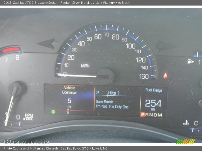 Radiant Silver Metallic / Light Platinum/Jet Black 2015 Cadillac ATS 2.5 Luxury Sedan