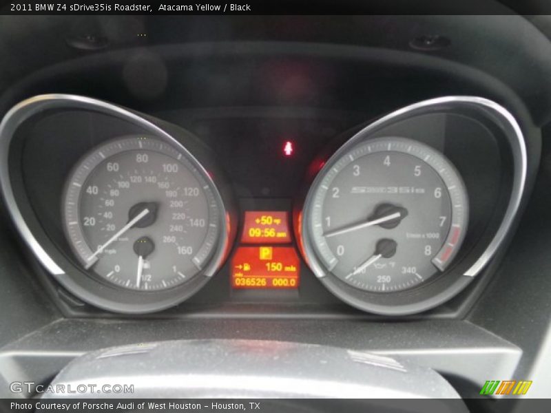 Atacama Yellow / Black 2011 BMW Z4 sDrive35is Roadster
