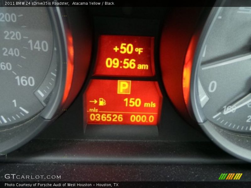 Atacama Yellow / Black 2011 BMW Z4 sDrive35is Roadster