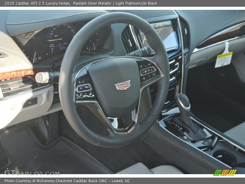 Radiant Silver Metallic / Light Platinum/Jet Black 2015 Cadillac ATS 2.5 Luxury Sedan