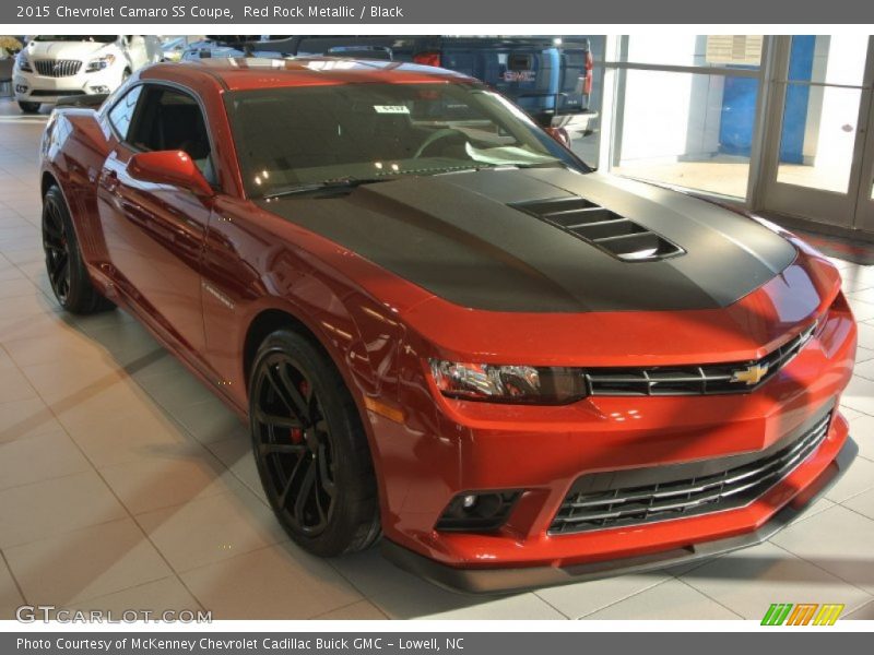 Red Rock Metallic / Black 2015 Chevrolet Camaro SS Coupe