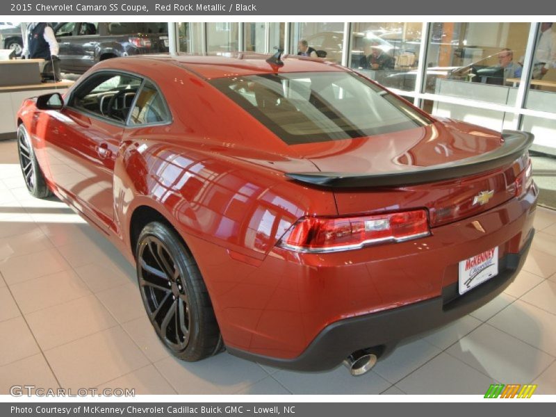Red Rock Metallic / Black 2015 Chevrolet Camaro SS Coupe