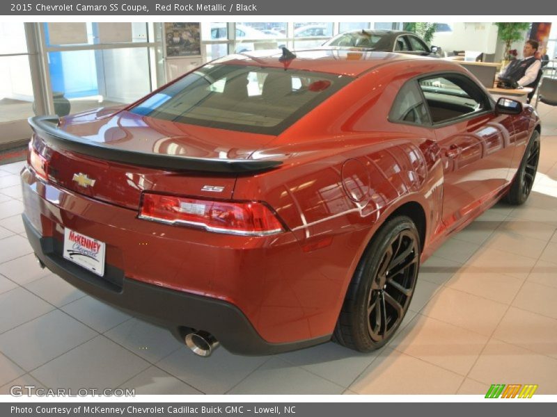 Red Rock Metallic / Black 2015 Chevrolet Camaro SS Coupe