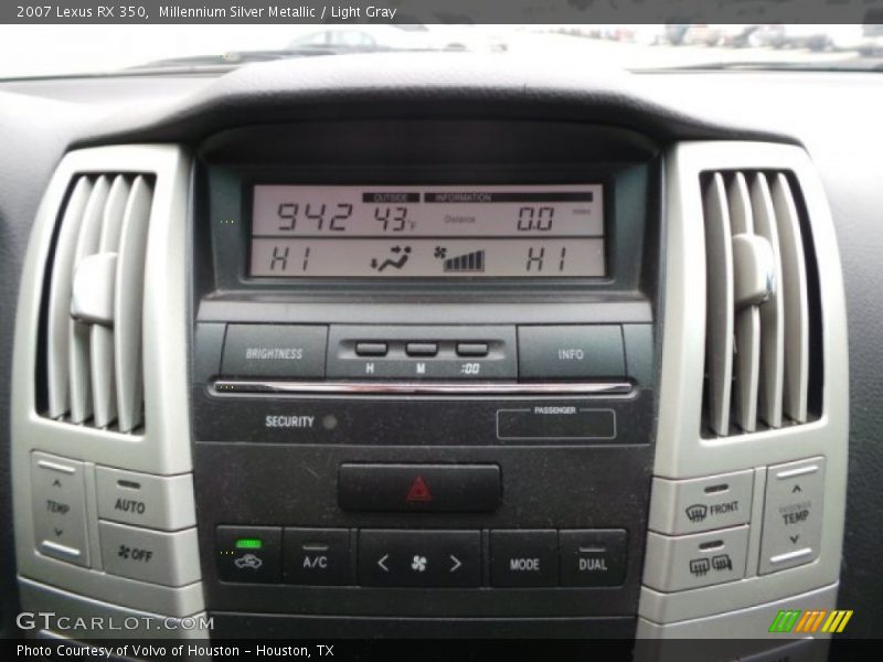 Millennium Silver Metallic / Light Gray 2007 Lexus RX 350
