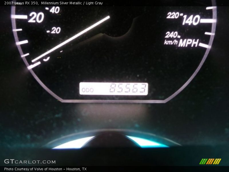 Millennium Silver Metallic / Light Gray 2007 Lexus RX 350