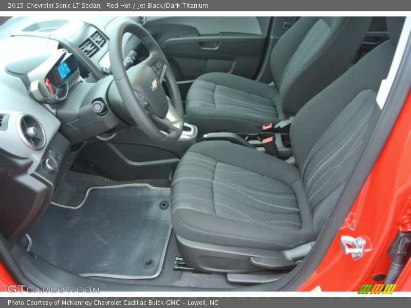 Red Hot / Jet Black/Dark Titanium 2015 Chevrolet Sonic LT Sedan