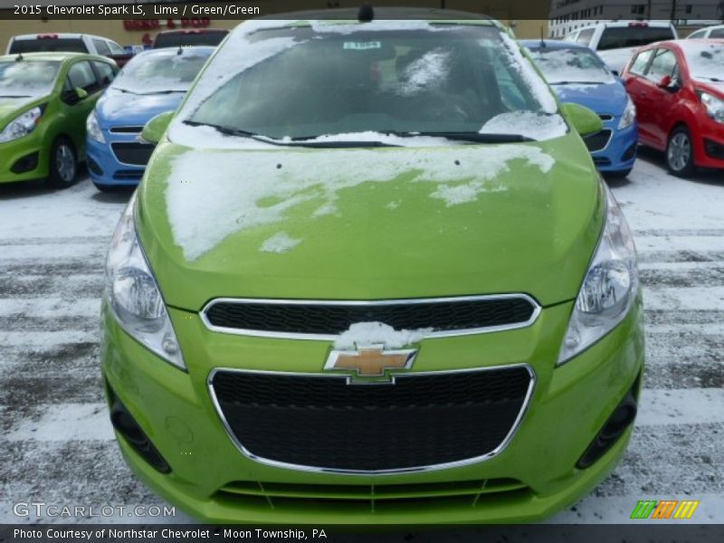 Lime / Green/Green 2015 Chevrolet Spark LS