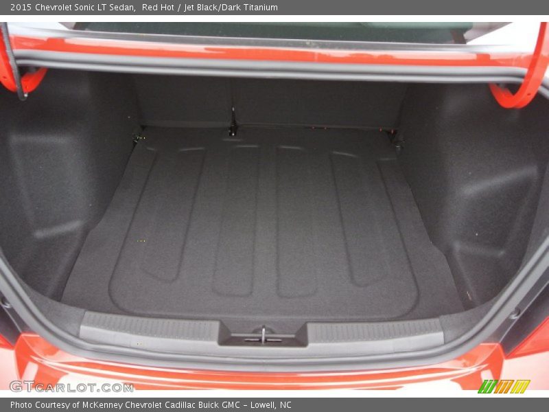 Red Hot / Jet Black/Dark Titanium 2015 Chevrolet Sonic LT Sedan