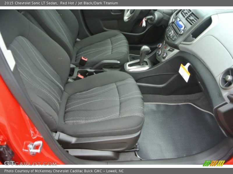 Red Hot / Jet Black/Dark Titanium 2015 Chevrolet Sonic LT Sedan
