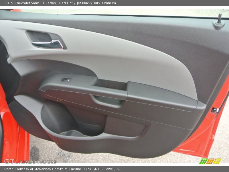 Red Hot / Jet Black/Dark Titanium 2015 Chevrolet Sonic LT Sedan