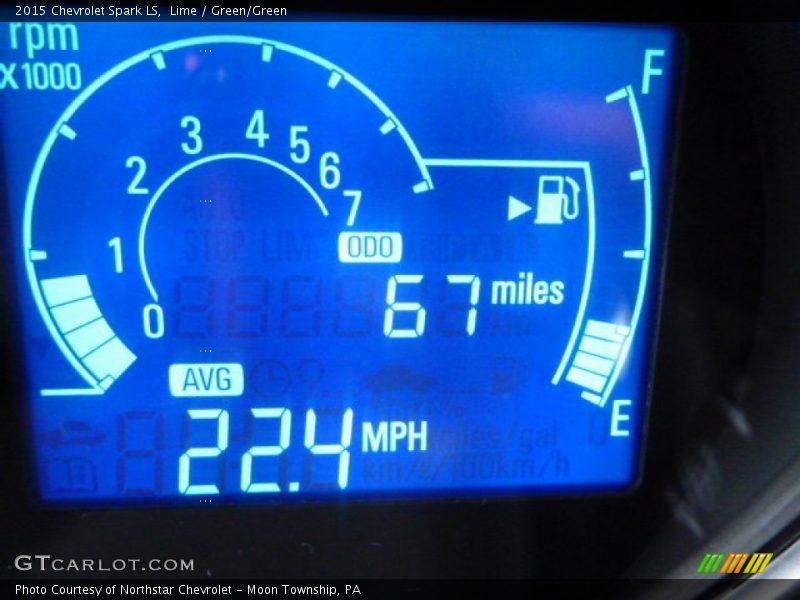 Lime / Green/Green 2015 Chevrolet Spark LS