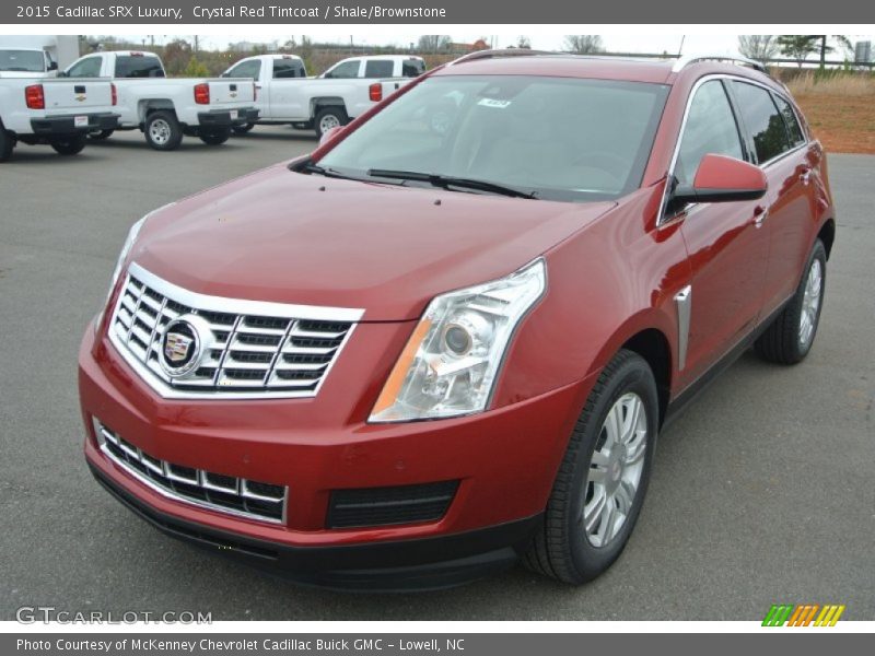 Crystal Red Tintcoat / Shale/Brownstone 2015 Cadillac SRX Luxury