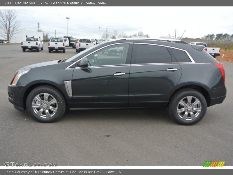 Graphite Metallic / Ebony/Ebony 2015 Cadillac SRX Luxury