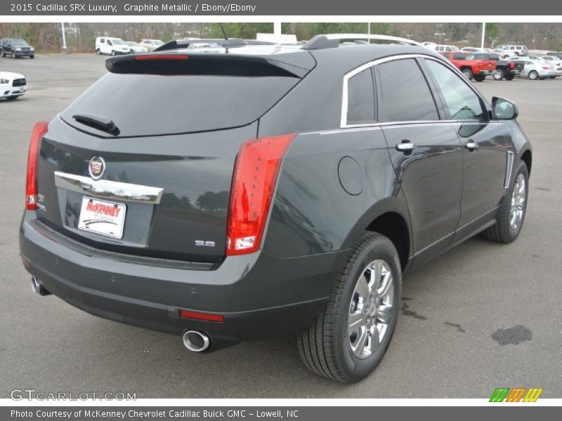 Graphite Metallic / Ebony/Ebony 2015 Cadillac SRX Luxury