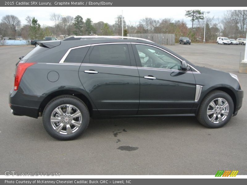 Graphite Metallic / Ebony/Ebony 2015 Cadillac SRX Luxury