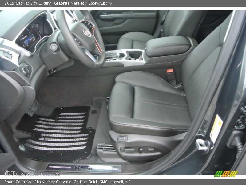 Graphite Metallic / Ebony/Ebony 2015 Cadillac SRX Luxury