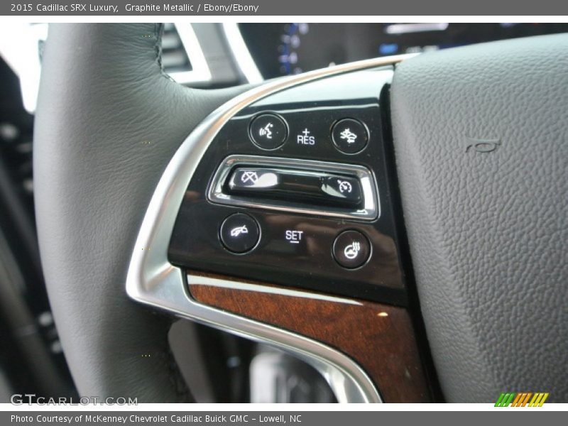 Graphite Metallic / Ebony/Ebony 2015 Cadillac SRX Luxury