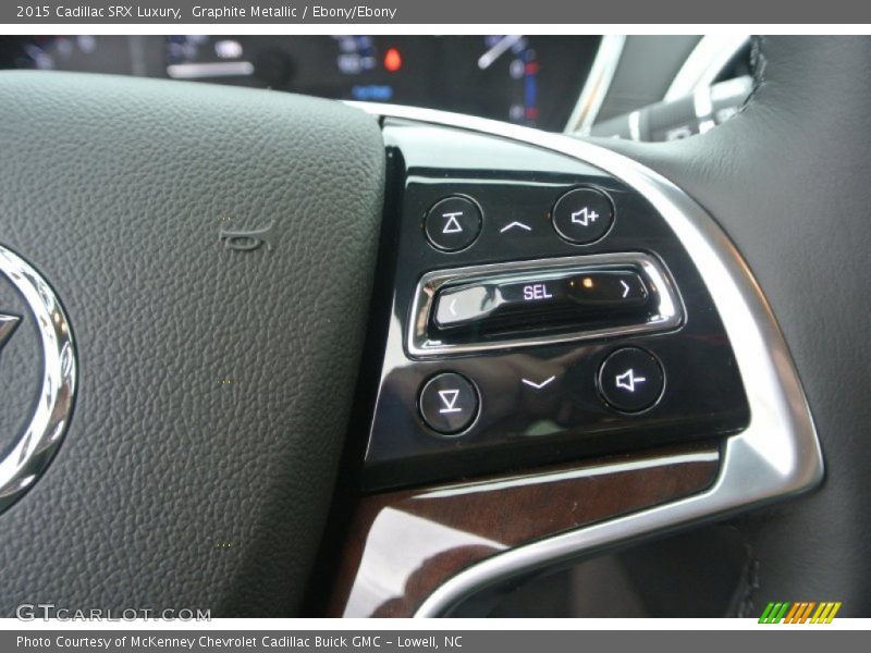 Graphite Metallic / Ebony/Ebony 2015 Cadillac SRX Luxury