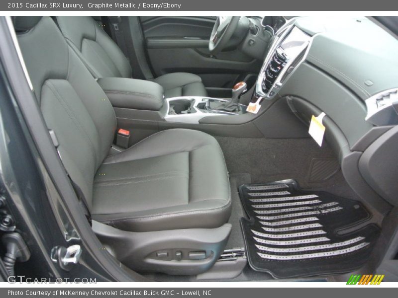 Graphite Metallic / Ebony/Ebony 2015 Cadillac SRX Luxury