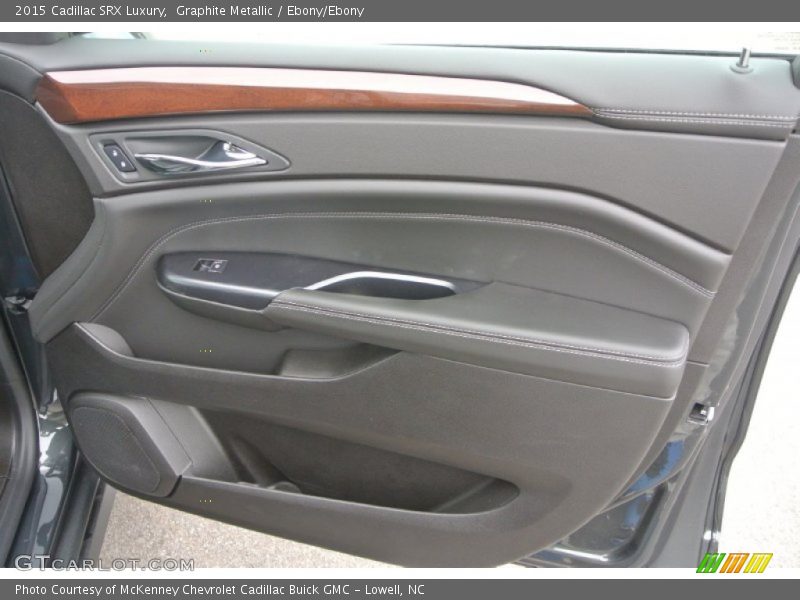 Graphite Metallic / Ebony/Ebony 2015 Cadillac SRX Luxury