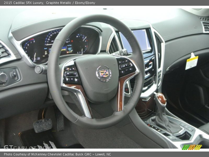 Graphite Metallic / Ebony/Ebony 2015 Cadillac SRX Luxury