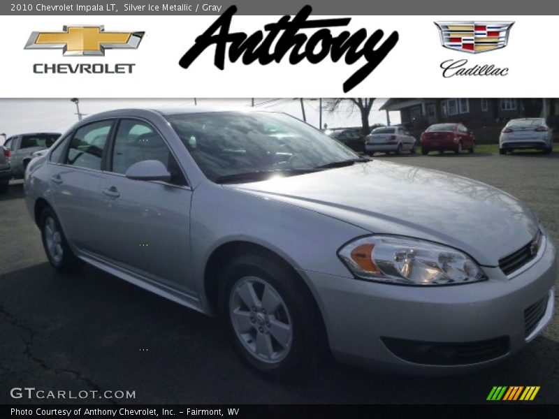Silver Ice Metallic / Gray 2010 Chevrolet Impala LT