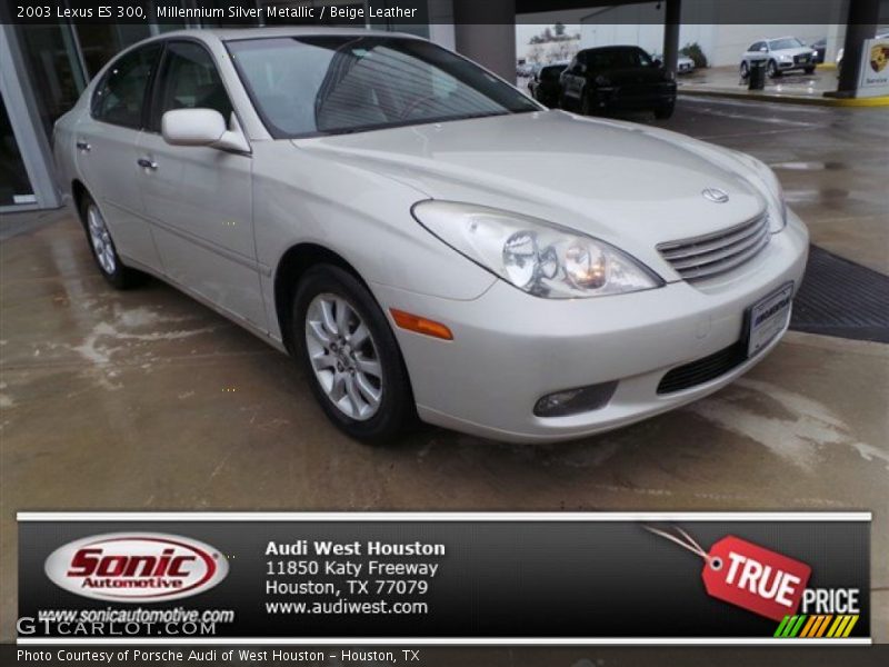 Millennium Silver Metallic / Beige Leather 2003 Lexus ES 300