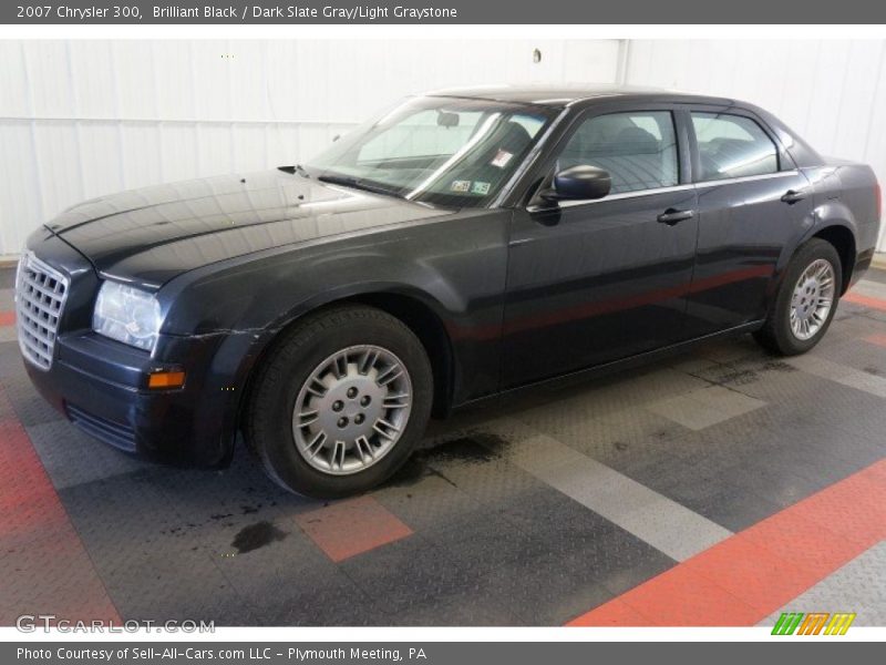 Brilliant Black / Dark Slate Gray/Light Graystone 2007 Chrysler 300