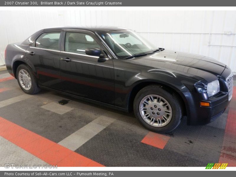 Brilliant Black / Dark Slate Gray/Light Graystone 2007 Chrysler 300