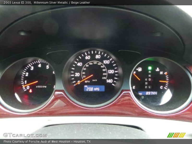 Millennium Silver Metallic / Beige Leather 2003 Lexus ES 300