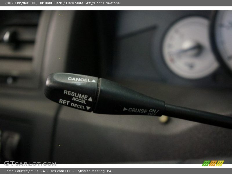 Brilliant Black / Dark Slate Gray/Light Graystone 2007 Chrysler 300