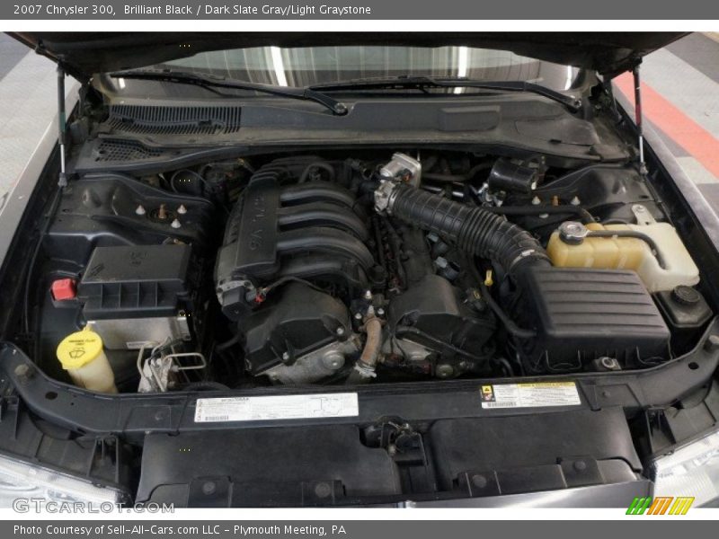 Brilliant Black / Dark Slate Gray/Light Graystone 2007 Chrysler 300