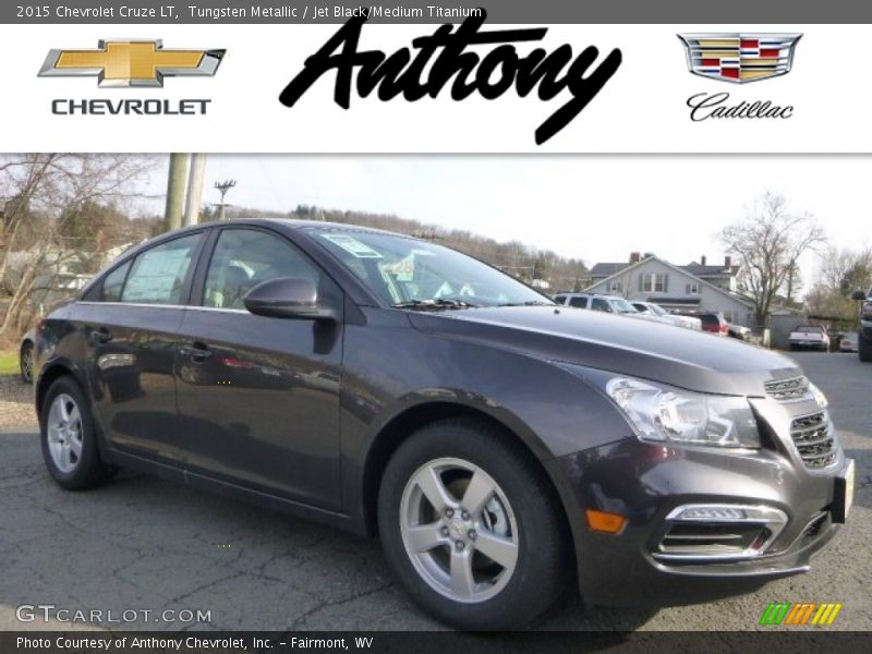Tungsten Metallic / Jet Black/Medium Titanium 2015 Chevrolet Cruze LT