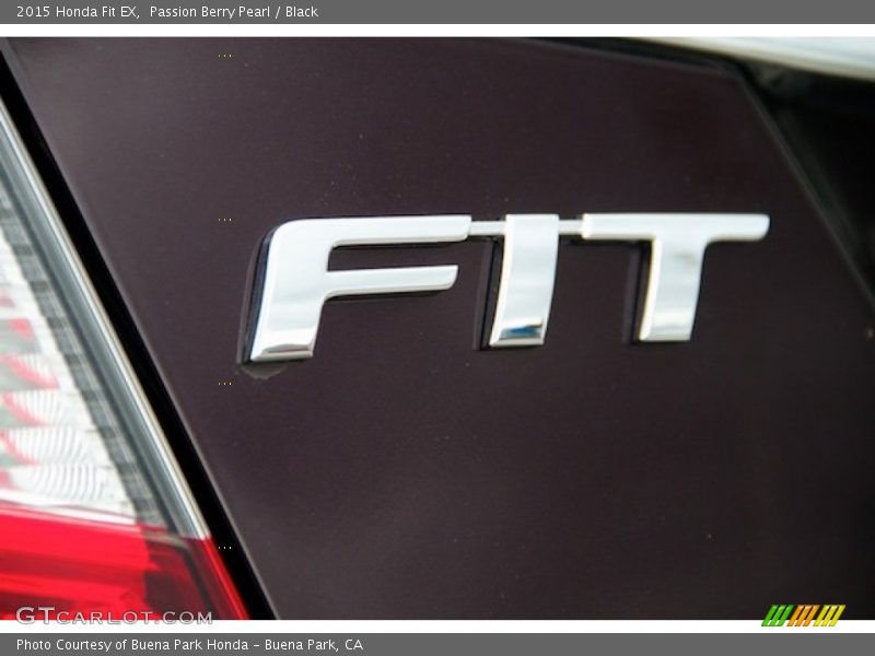 Passion Berry Pearl / Black 2015 Honda Fit EX