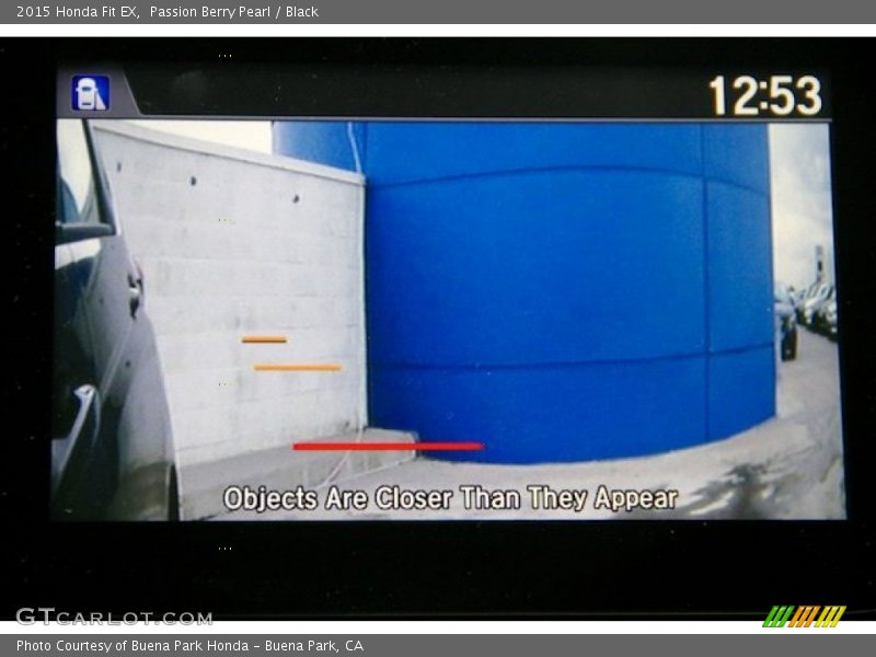 Passion Berry Pearl / Black 2015 Honda Fit EX