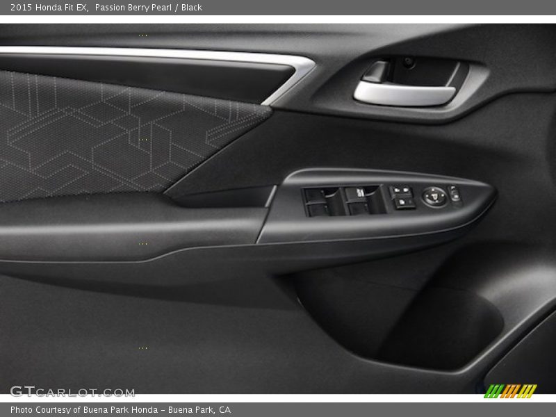 Passion Berry Pearl / Black 2015 Honda Fit EX