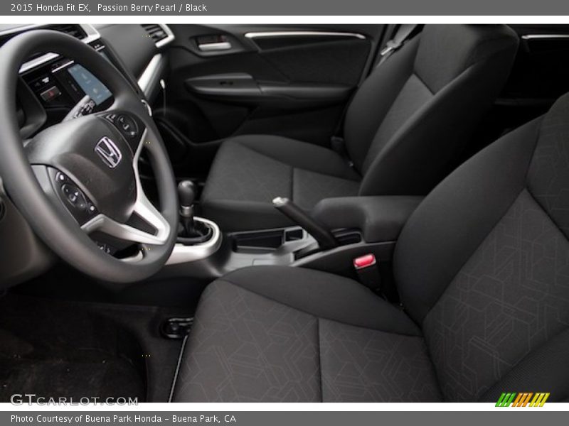 Passion Berry Pearl / Black 2015 Honda Fit EX