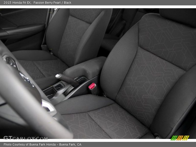 Passion Berry Pearl / Black 2015 Honda Fit EX