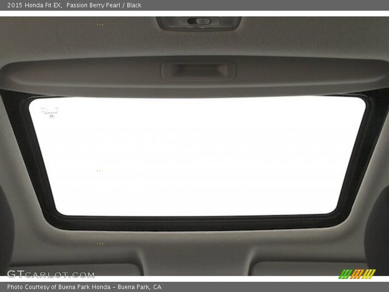 Passion Berry Pearl / Black 2015 Honda Fit EX