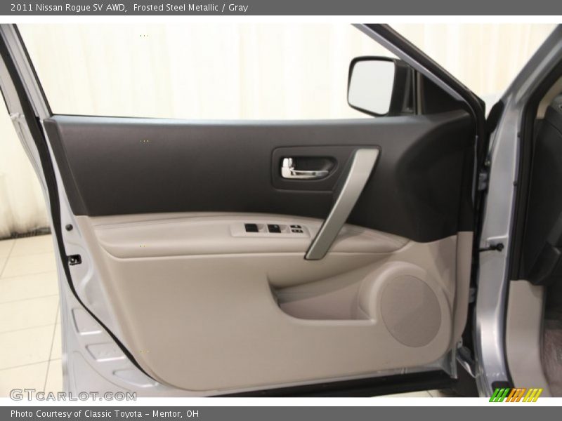 Frosted Steel Metallic / Gray 2011 Nissan Rogue SV AWD