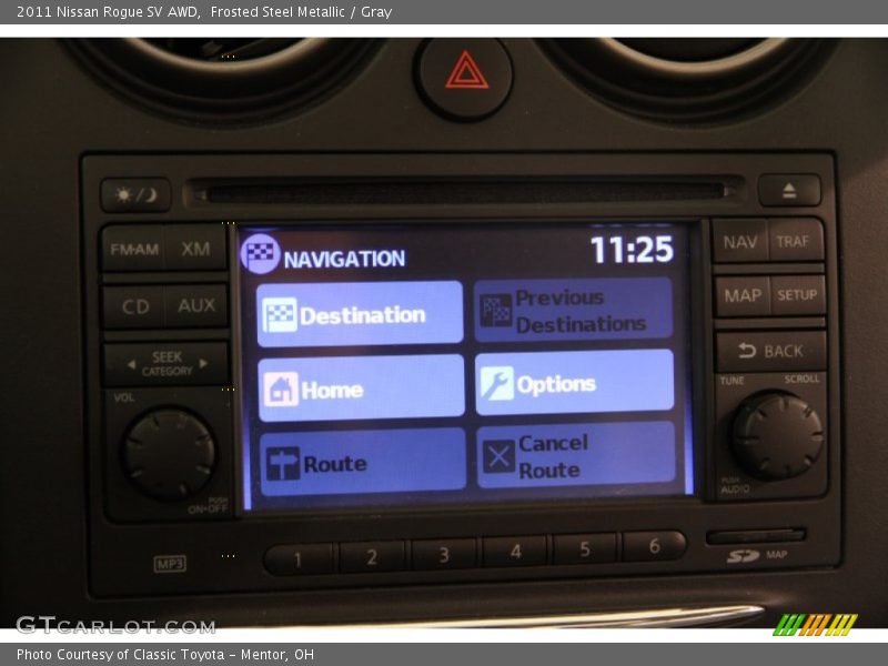 Frosted Steel Metallic / Gray 2011 Nissan Rogue SV AWD