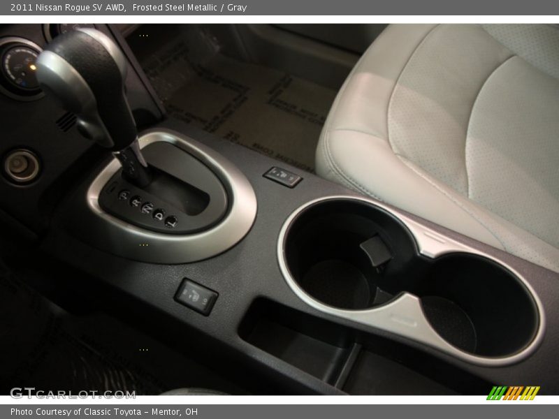 Frosted Steel Metallic / Gray 2011 Nissan Rogue SV AWD