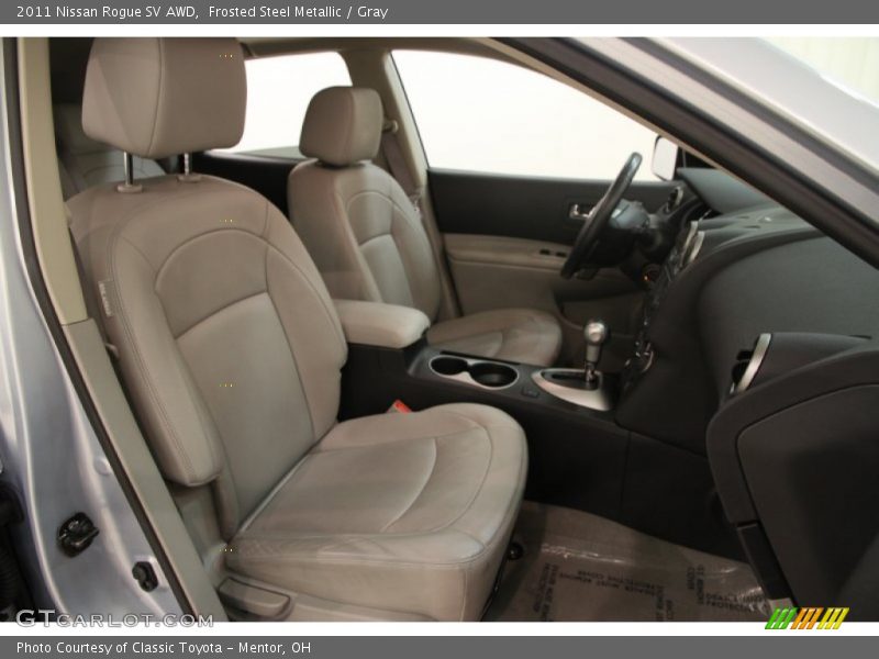 Frosted Steel Metallic / Gray 2011 Nissan Rogue SV AWD