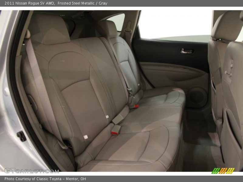 Frosted Steel Metallic / Gray 2011 Nissan Rogue SV AWD