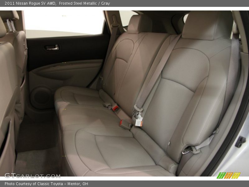 Frosted Steel Metallic / Gray 2011 Nissan Rogue SV AWD