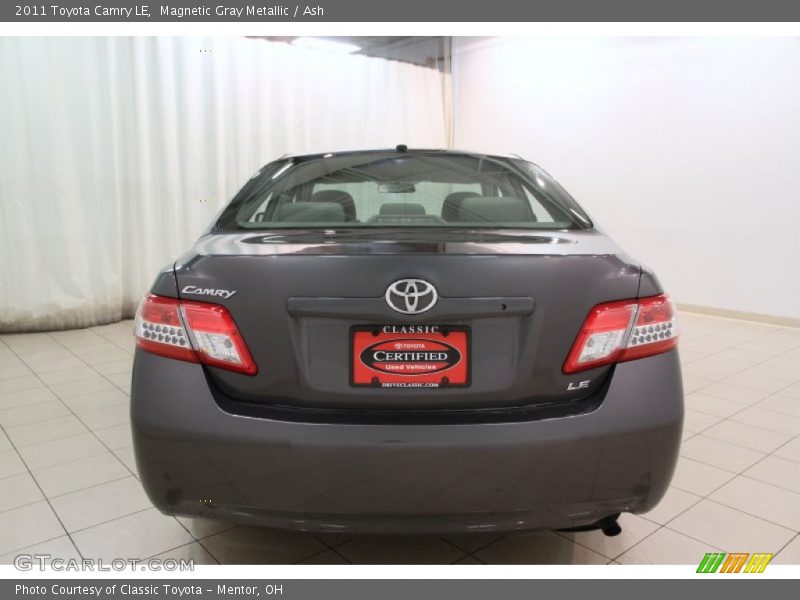 Magnetic Gray Metallic / Ash 2011 Toyota Camry LE