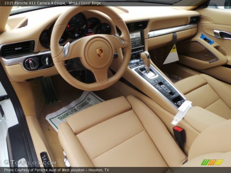 Luxor Beige Interior - 2015 911 Carrera 4 Coupe 