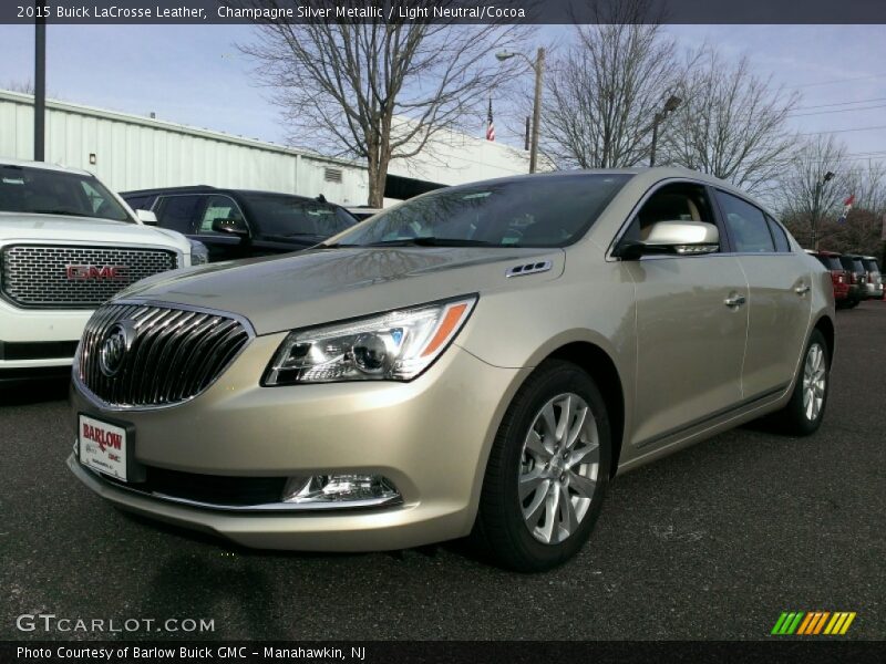 Champagne Silver Metallic / Light Neutral/Cocoa 2015 Buick LaCrosse Leather