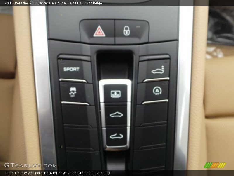 White / Luxor Beige 2015 Porsche 911 Carrera 4 Coupe